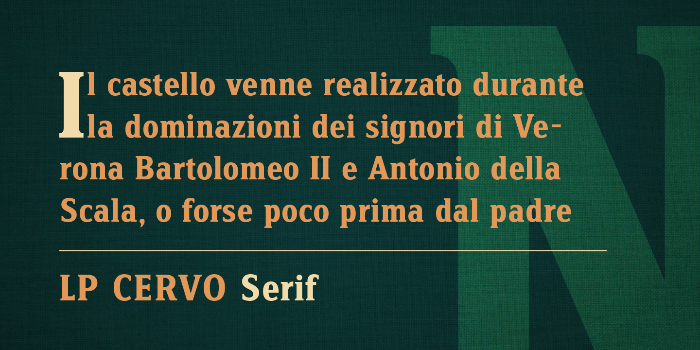 Пример шрифта LP Cervo Serif